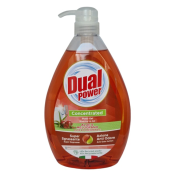 DUAL POWER CONCENTRATED PIATTI GEL ALOE & MELOGRANO - PŁYN DO MYCIA NACZYŃ ALOES & GRANAT (1 l)